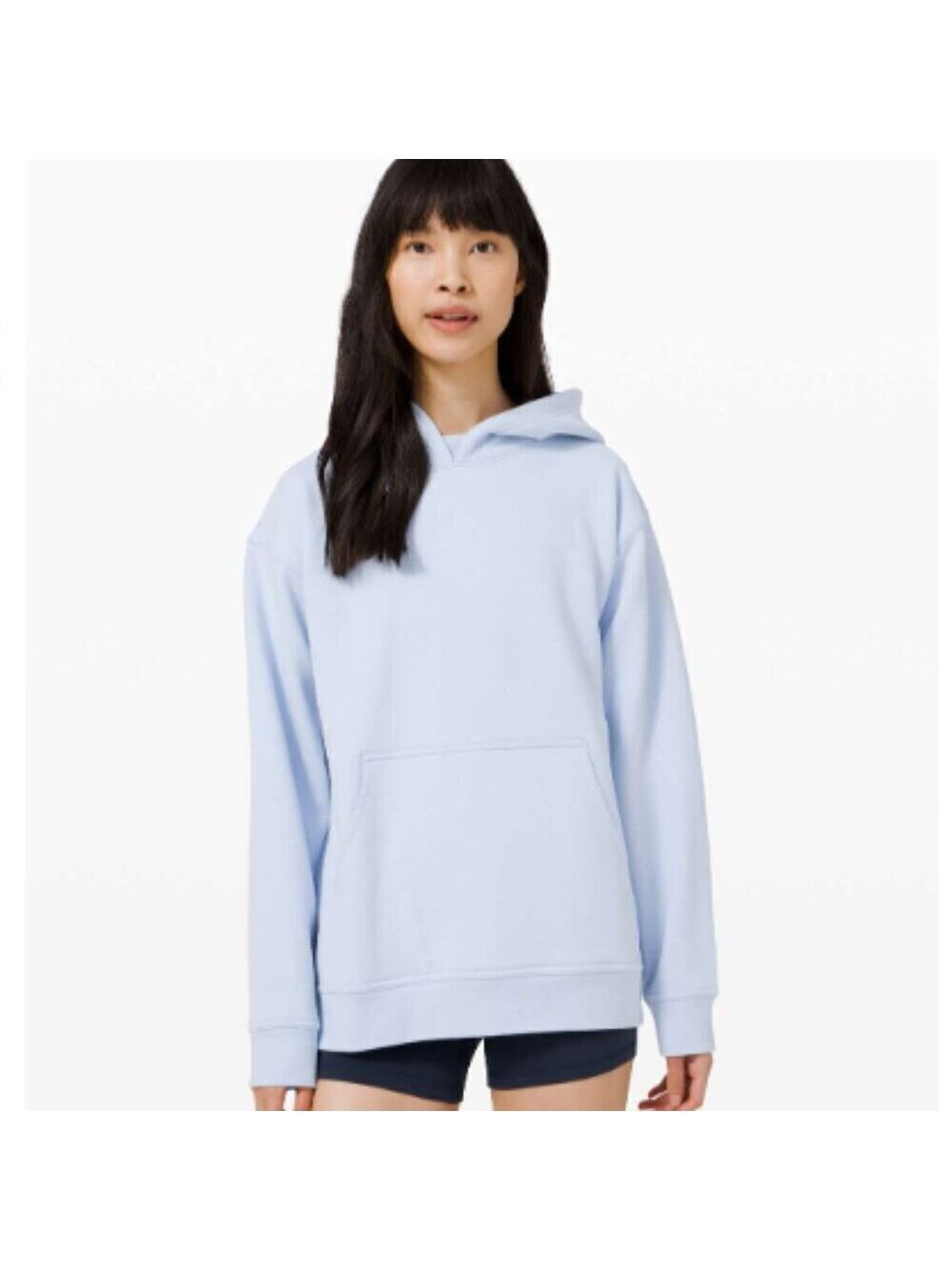 Lululemon All Yours Hoodie Size M in Daydream Cotton Terry Relaxed Fit Soft EUC